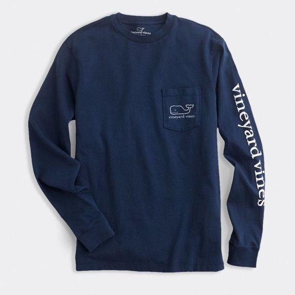 Vineyard Vines Other - Vineyard Vines Long Sleeve Blue Pocket Tee Shirt
